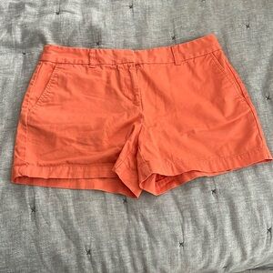 Linen orange shorts